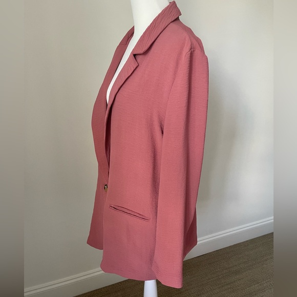 *NWT* Juniors' SO® Oversized Lightweight Blazer - Mauve - Size M - Picture 5 of 15